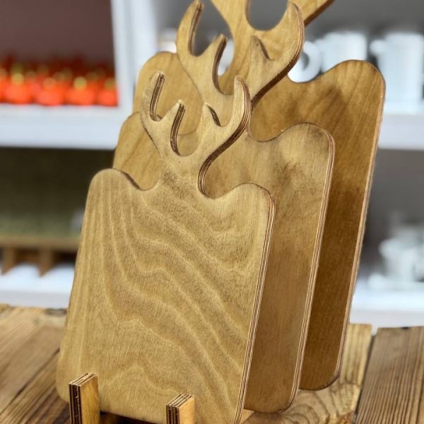 تخته سرو مستطیل همراه با پایه