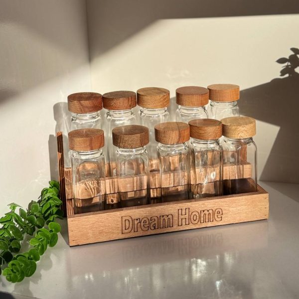 ست مکارتی درب چوبی دوطبقه