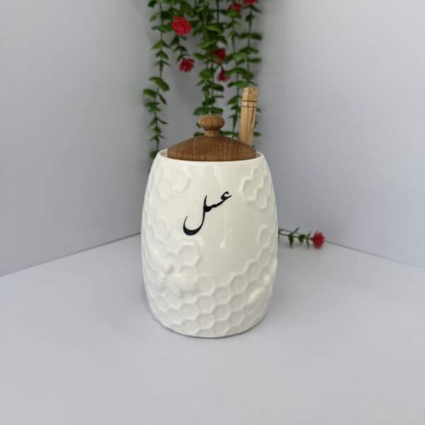 عسل خوری سرامیکی سایز بزرگ برجسته
