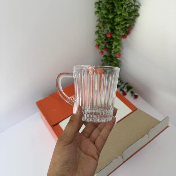 دست فنجان چای خوری شیشه ای کلاسیک